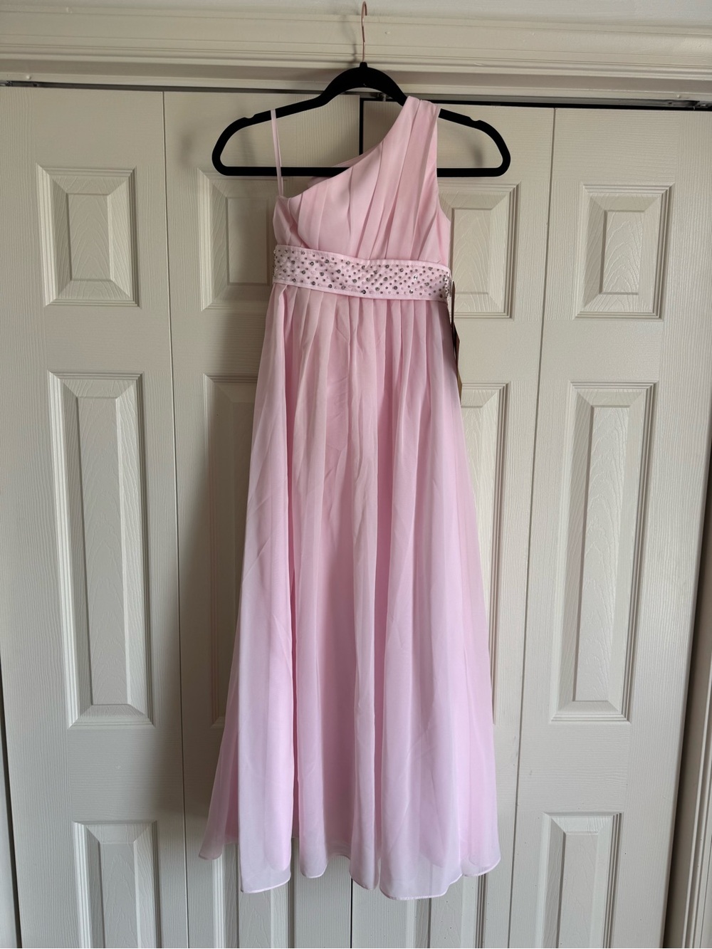 NWT Light In The Box Girls One Shoulder Pink Formal Dress Size 8